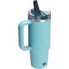 STANLEY Quencher ProTour Flip Straw Tumbler with Leakproof Lid | Built-In Straw & Handle | Cupholder Compatible for Travel | Insulated Stainless Steel Cup | BPA-Free(Agave)