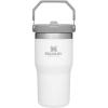 STANLEY IceFlow 2.0 Flip Straw Tumbler with Handle 30 oz | Twist On Lid and Flip Up Straw | Leak Resistant Water Bottle | Insulated Stainless Steel | BPA-Free | Exclusive Toasted Almond(Polar)