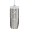 STANLEY Quencher H2.0 Tumbler with Handle and Straw 30 oz | Flowstate 3-Position Lid | Cup Holder Compatible for Travel | Insulated Stainless Steel Cup | BPA-Free | Exclusive Toasted Almond(Stainless Steel Shale)