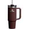 STANLEY Quencher H2.0 Tumbler with Handle and Straw 30 oz | Flowstate 3-Position Lid | Cup Holder Compatible for Travel | Insulated Stainless Steel Cup | BPA-Free | Exclusive Toasted Almond(Mahogany Gloss)