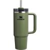 STANLEY Quencher H2.0 Tumbler with Handle and Straw 30 oz | Flowstate 3-Position Lid | Cup Holder Compatible for Travel | Insulated Stainless Steel Cup | BPA-Free | Exclusive Toasted Almond(Dried Pine)