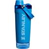 STANLEY Vitalize Shaker Bottle 20 oz | Leakproof Insulated Stainless Steel Shaker Cup | Base Storage and Twist On Fast Flow Lid | Protein Shakes and Pre Workout Powder | BPA-Free | Black(Azure)