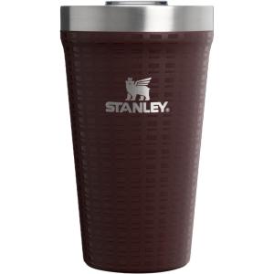 STANLEY Everyday Tumbler 20 oz | Press Fit Drink Through Lid | Beverage, Coffee, and Cocktail Cup | Insulated Stainless Steel Wine Glass | BPA-Free | Port Shimmer(Mahogany Grid)