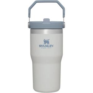 STANLEY IceFlow 2.0 Flip Straw Tumbler with Handle 30 oz | Twist On Lid and Flip Up Straw | Leak Resistant Water Bottle | Insulated Stainless Steel | BPA-Free | Exclusive Toasted Almond(Fog)