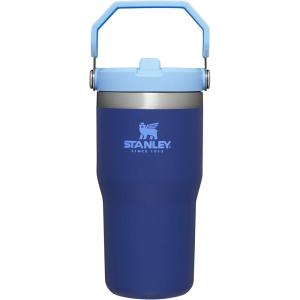 STANLEY IceFlow 2.0 Flip Straw Tumbler with Handle 30 oz | Twist On Lid and Flip Up Straw | Leak Resistant Water Bottle | Insulated Stainless Steel | BPA-Free | Exclusive Toasted Almond(Lapis)