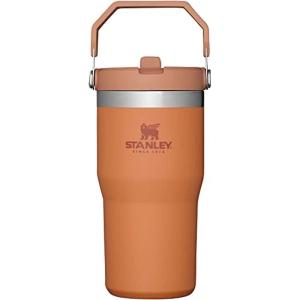 STANLEY IceFlow 2.0 Flip Straw Tumbler with Handle 30 oz | Twist On Lid and Flip Up Straw | Leak Resistant Water Bottle | Insulated Stainless Steel | BPA-Free | Exclusive Toasted Almond(Ochre)