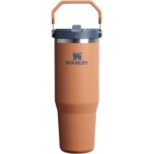 STANLEY IceFlow 2.0 Flip Straw Tumbler with Handle 30 oz | Twist On Lid and Flip Up Straw | Leak Resistant Water Bottle | Insulated Stainless Steel | BPA-Free | Exclusive Toasted Almond(Toast)