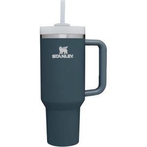 STANLEY Quencher H2.0 Tumbler with Handle and Straw 30 oz | Flowstate 3-Position Lid | Cup Holder Compatible for Travel | Insulated Stainless Steel Cup | BPA-Free | Exclusive Toasted Almond(Stormy Sea)
