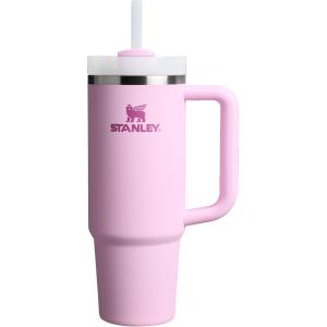 STANLEY Quencher H2.0 Tumbler with Handle and Straw 30 oz | Flowstate 3-Position Lid | Cup Holder Compatible for Travel | Insulated Stainless Steel Cup | BPA-Free | Exclusive Toasted Almond(Cherry Blossom)