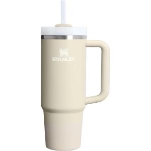 STANLEY Quencher H2.0 Tumbler with Handle and Straw 30 oz | Flowstate 3-Position Lid | Cup Holder Compatible for Travel | Insulated Stainless Steel Cup | BPA-Free | Exclusive Toasted Almond(Toasted Almond)
