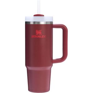 STANLEY Quencher H2.0 Tumbler with Handle and Straw 30 oz | Flowstate 3-Position Lid | Cup Holder Compatible for Travel | Insulated Stainless Steel Cup | BPA-Free | Exclusive Toasted Almond(Cranberry)
