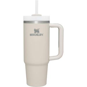 STANLEY Quencher H2.0 Tumbler with Handle and Straw 30 oz | Flowstate 3-Position Lid | Cup Holder Compatible for Travel | Insulated Stainless Steel Cup | BPA-Free | Exclusive Toasted Almond(Dune)