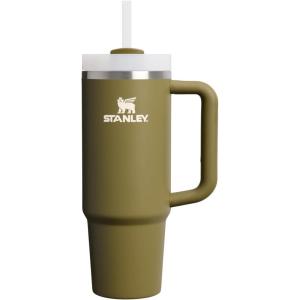 STANLEY Quencher H2.0 Tumbler with Handle and Straw 30 oz | Flowstate 3-Position Lid | Cup Holder Compatible for Travel | Insulated Stainless Steel Cup | BPA-Free | Exclusive Toasted Almond(Thyme)