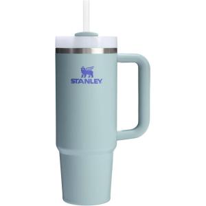 STANLEY Quencher H2.0 Tumbler with Handle and Straw 30 oz | Flowstate 3-Position Lid | Cup Holder Compatible for Travel | Insulated Stainless Steel Cup | BPA-Free | Exclusive Toasted Almond(Exclusive Blue Cactus)