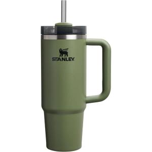STANLEY Quencher H2.0 Tumbler with Handle and Straw 30 oz | Flowstate 3-Position Lid | Cup Holder Compatible for Travel | Insulated Stainless Steel Cup | BPA-Free | Exclusive Toasted Almond(Dried Pine)