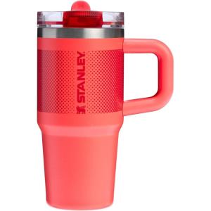 STANLEY Quencher ProTour Flip Straw Tumbler with Leakproof Lid | Built-In Straw & Handle | Cupholder Compatible for Travel | Insulated Stainless Steel Cup | BPA-Free(Hot Coral Fade)