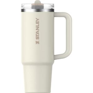 STANLEY Quencher ProTour Flip Straw Tumbler with Leakproof Lid | Built-In Straw & Handle | Cupholder Compatible for Travel | Insulated Stainless Steel Cup | BPA-Free(Cream)
