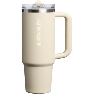 STANLEY Quencher ProTour Flip Straw Tumbler with Leakproof Lid | Built-In Straw & Handle | Cupholder Compatible for Travel | Insulated Stainless Steel Cup | BPA-Free(Toasted Almond)
