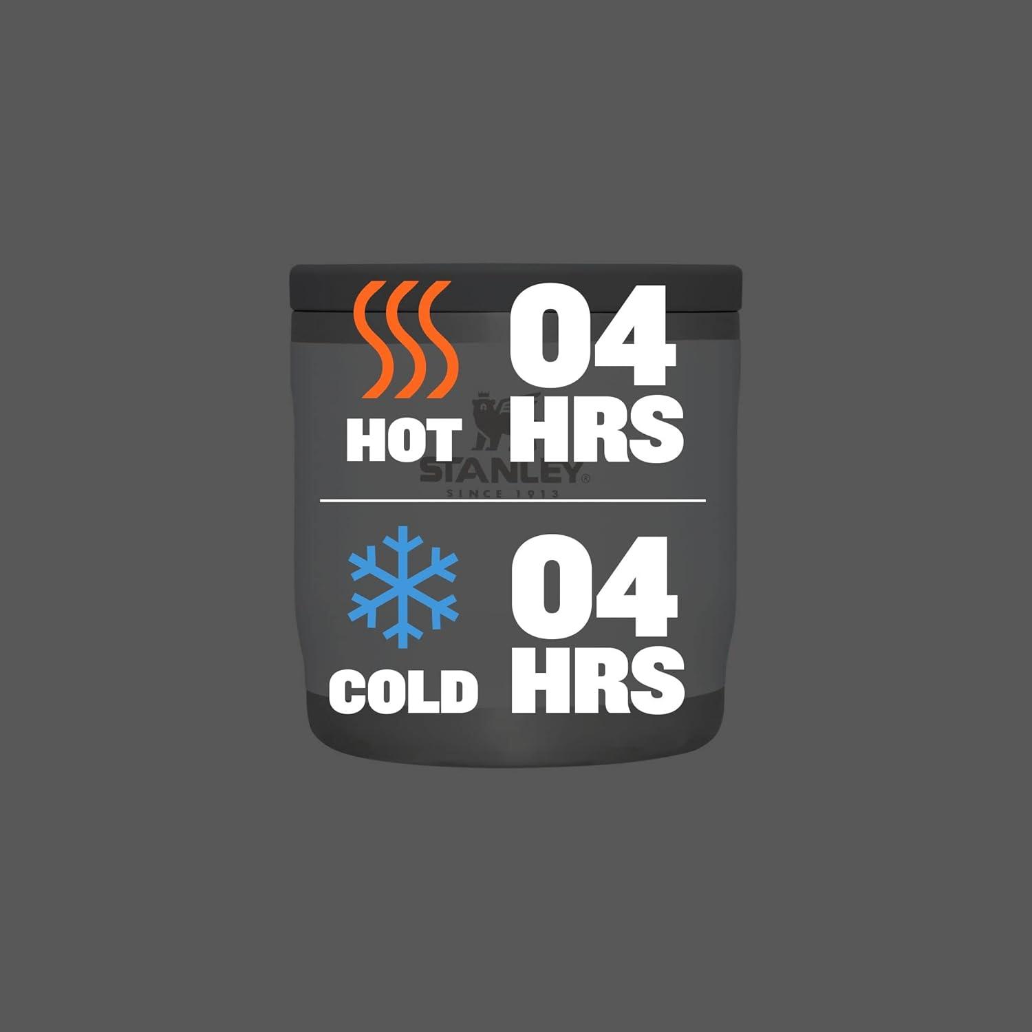 imageStanley Adventure ToGo Food Jar Vacuum Insulated Thermos Food Container Wide Mouth Screw On Lid Packable for Travel Stainless Steel with Leakproof Lid BPAFreePolar