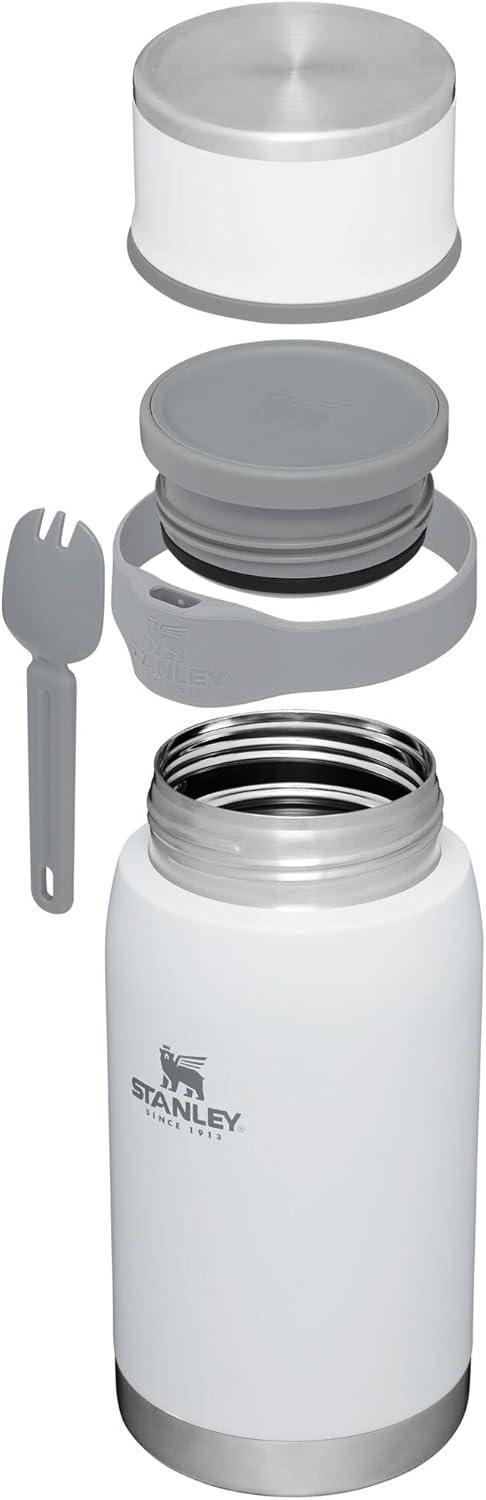 imageStanley Adventure ToGo Food Jar Vacuum Insulated Thermos Food Container Wide Mouth Screw On Lid Packable for Travel Stainless Steel with Leakproof Lid BPAFreePolar