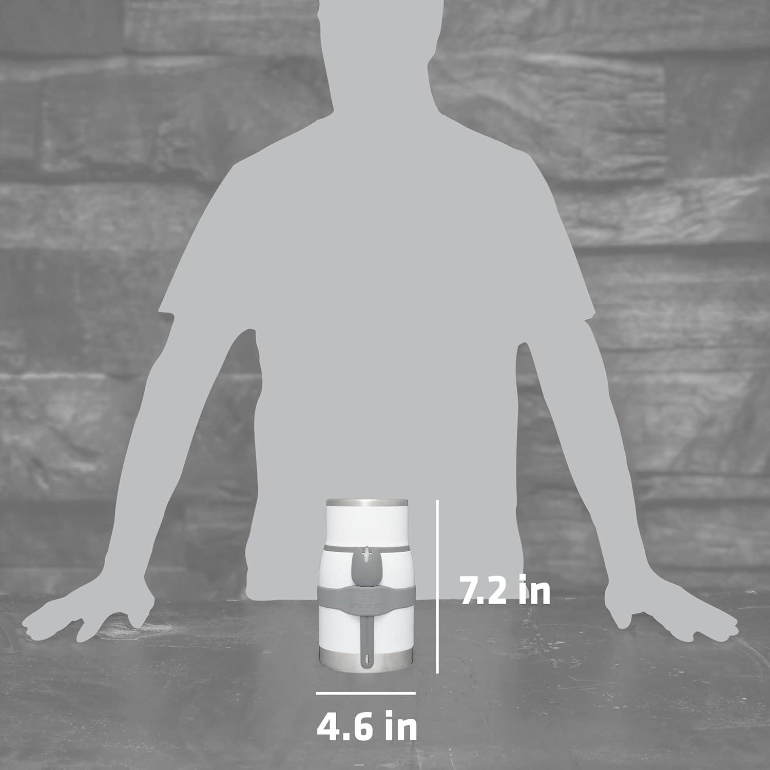 imageStanley Adventure ToGo Food Jar Vacuum Insulated Thermos Food Container Wide Mouth Screw On Lid Packable for Travel Stainless Steel with Leakproof Lid BPAFreePolar