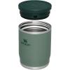 Stanley Adventure To-Go Food Jar | Vacuum Insulated Thermos Food Container | Wide Mouth Screw On Lid | Packable for Travel | Stainless Steel with Leakproof Lid | BPA-Free(Hammertone Green)