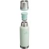 Stanley Classic Legendary Vacuum Bottle 20 oz | Wide Mouth with Leakproof Cup Lid | Keep Drinks Hot or Cold | Packable for Travel | Insulated Stainless Steel Thermos | BPA-Free | Hammertone Green(Mist)