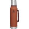 Stanley Classic Legendary Vacuum Bottle 20 oz | Wide Mouth with Leakproof Cup Lid | Keep Drinks Hot or Cold | Packable for Travel | Insulated Stainless Steel Thermos | BPA-Free | Hammertone Green(Hammertone Clay)