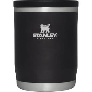 Stanley Adventure To-Go Food Jar | Vacuum Insulated Thermos Food Container | Wide Mouth Screw On Lid | Packable for Travel | Stainless Steel with Leakproof Lid | BPA-Free(Black Glow)
