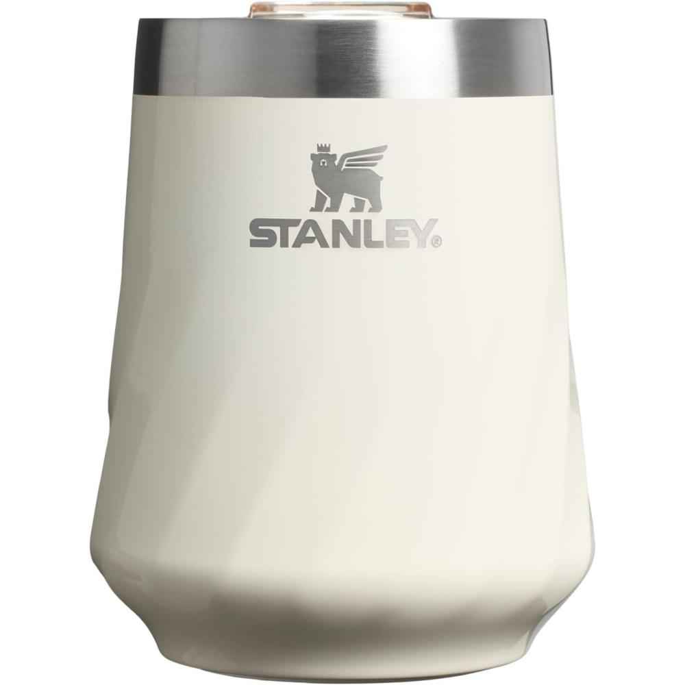 imageSTANLEY Reserve Wine Tumbler 11 oz Stainless Steel Travel Mug For Wine Cocktails Soda Keeps Drinks Cold for Hours BPAFree Exclusive Toasted AlmondCream Gloss