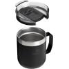 STANLEY Everyday Camp Mug | Drink Through Lid | Cup for Coffee, Tea and Drinks | Insulated Stainless Steel Coffee Mug | BPA-Free(Black 2.0)