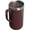 STANLEY Everyday Camp Mug | Drink Through Lid | Cup for Coffee, Tea and Drinks | Insulated Stainless Steel Coffee Mug | BPA-Free(Mahogany Gloss)
