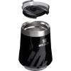 STANLEY Reserve Wine Tumbler | 11 oz Stainless Steel Travel Mug For Wine, Cocktails, Soda | Keeps Drinks Cold for Hours | BPA-Free | Exclusive Toasted Almond(Black Gloss)