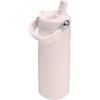 Stanley IceFlow Flip Straw 2.0 Water Bottle 24 oz | Built-In Straw for Travel and Sports | Lightweight and Leak Resistant | Insulated Stainless Steel | BPA-Free | Sienna(Rose Quartz)