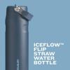 Stanley IceFlow Flip Straw 2.0 Water Bottle 24 oz | Built-In Straw for Travel and Sports | Lightweight and Leak Resistant | Insulated Stainless Steel | BPA-Free | Sienna(Almond Rose)