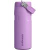 Stanley IceFlow Flip Straw 2.0 Water Bottle 24 oz | Built-In Straw for Travel and Sports | Lightweight and Leak Resistant | Insulated Stainless Steel | BPA-Free | Sienna(Lilac)