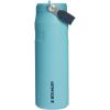Stanley IceFlow Flip Straw 2.0 Water Bottle 24 oz | Built-In Straw for Travel and Sports | Lightweight and Leak Resistant | Insulated Stainless Steel | BPA-Free | Sienna(Agave)