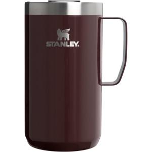 STANLEY Everyday Camp Mug | Drink Through Lid | Cup for Coffee, Tea and Drinks | Insulated Stainless Steel Coffee Mug | BPA-Free(Mahogany Gloss)