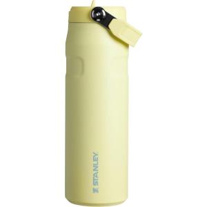 Stanley IceFlow Flip Straw 2.0 Water Bottle 24 oz | Built-In Straw for Travel and Sports | Lightweight and Leak Resistant | Insulated Stainless Steel | BPA-Free | Sienna(Pomelo)