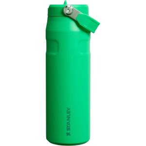 Stanley IceFlow Flip Straw 2.0 Water Bottle 24 oz | Built-In Straw for Travel and Sports | Lightweight and Leak Resistant | Insulated Stainless Steel | BPA-Free | Sienna(Meadow)