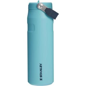 Stanley IceFlow Flip Straw 2.0 Water Bottle 24 oz | Built-In Straw for Travel and Sports | Lightweight and Leak Resistant | Insulated Stainless Steel | BPA-Free | Sienna(Agave)