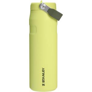 Stanley IceFlow Flip Straw 2.0 Water Bottle 24 oz | Built-In Straw for Travel and Sports | Lightweight and Leak Resistant | Insulated Stainless Steel | BPA-Free | Sienna(Prickly Pear)