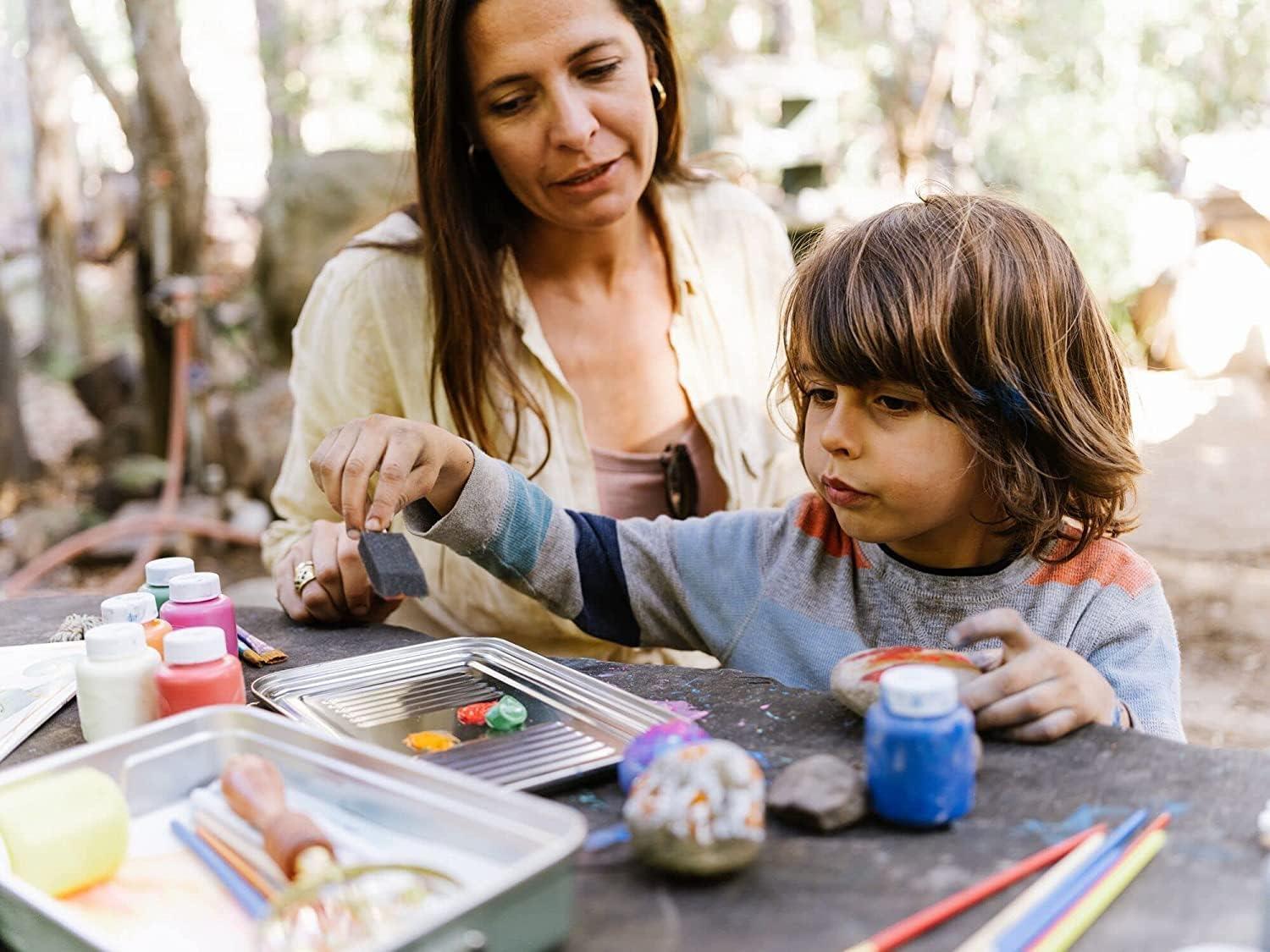imageSTANLEY Classic Legendary Useful Box 125 qt Metal Snack and Lunch Box Durable Stainless Steel Travel Food Storage Container Hiking Camping School or Work BPAFree Hammertone GreenHammertone Green