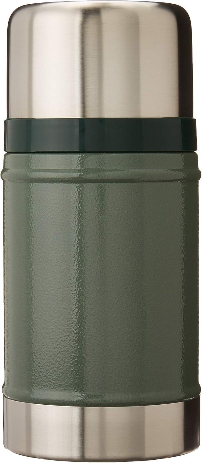 imageSTANLEY Vacuum Insulated Large Food Jar 188 Stainless Steel Food Jar for Cold and Hot Food Soup Thermos with Leak Proof Lid Doubles as Cup Wide Mouth Food ThermosHammertone Green