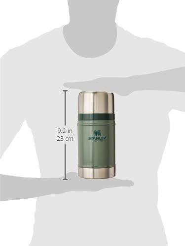 imageSTANLEY Vacuum Insulated Large Food Jar 188 Stainless Steel Food Jar for Cold and Hot Food Soup Thermos with Leak Proof Lid Doubles as Cup Wide Mouth Food ThermosHammertone Green
