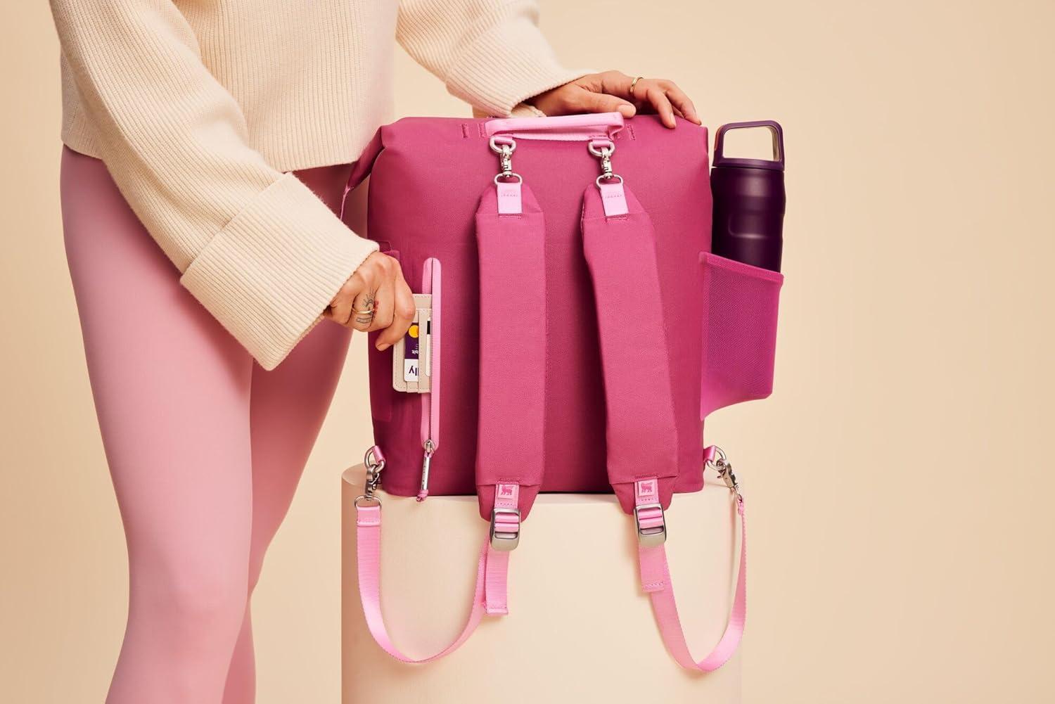 imageStanley All Day Madeleine Backpack Soft Cooler 20 Can Cooler with Handle and Shoulder Straps Insulated Travel Bag with Zipper BPAFreeFuchsia