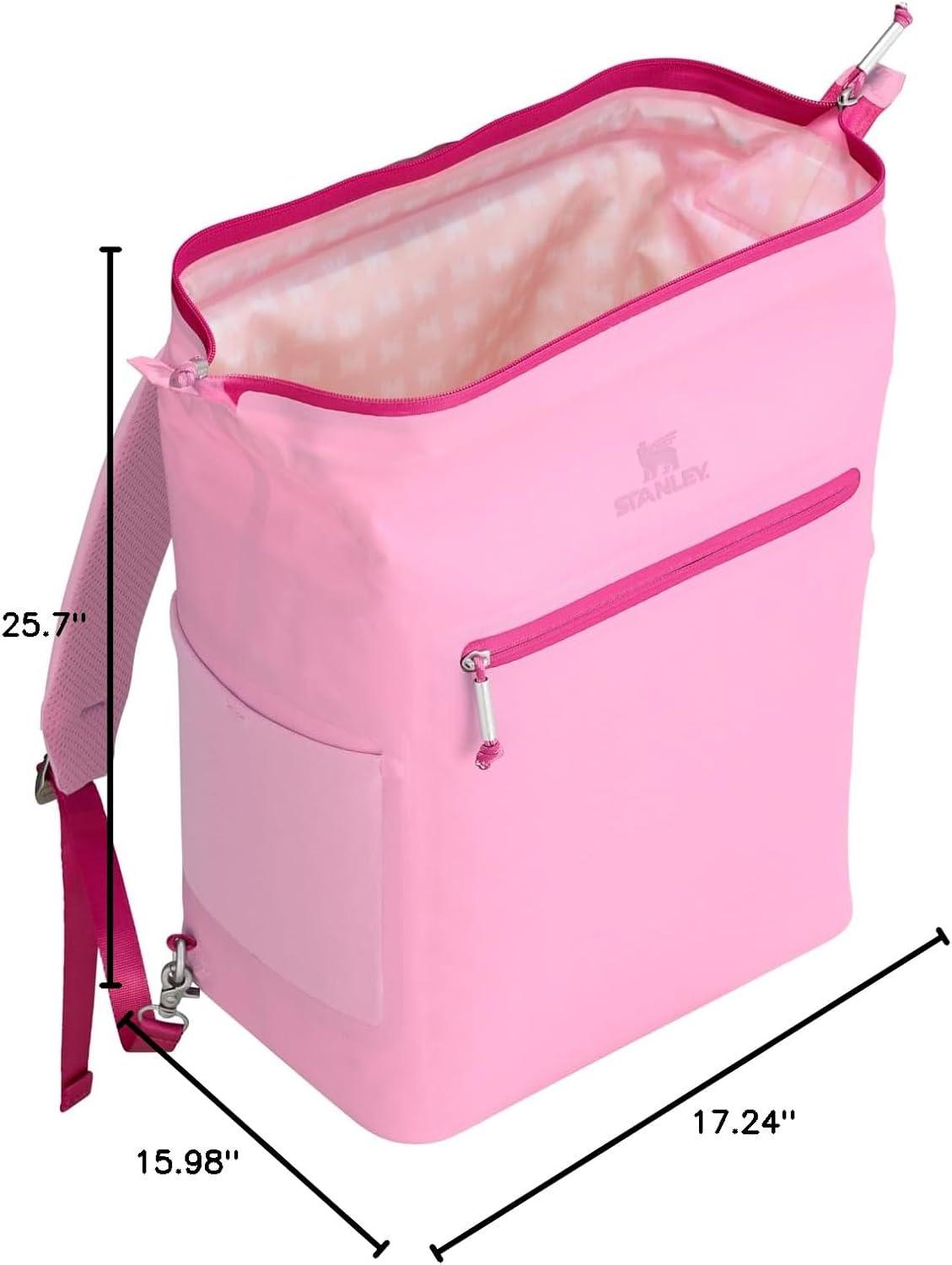 imageStanley All Day Madeleine Backpack Soft Cooler 20 Can Cooler with Handle and Shoulder Straps Insulated Travel Bag with Zipper BPAFreePeony