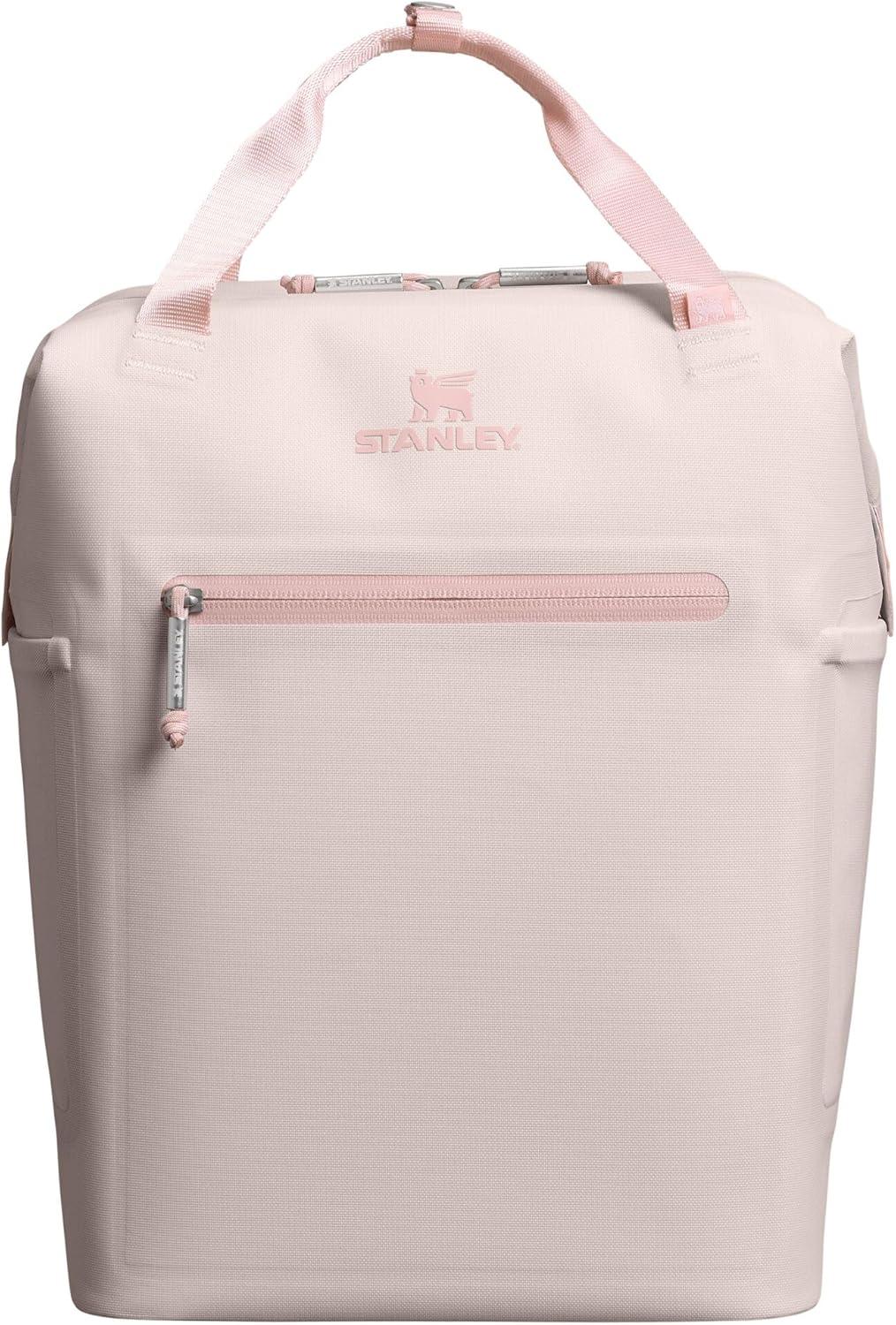 imageStanley All Day Madeleine Backpack Soft Cooler 20 Can Cooler with Handle and Shoulder Straps Insulated Travel Bag with Zipper BPAFreeRose Quartz