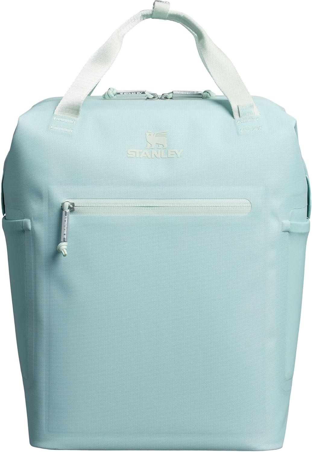 imageStanley All Day Madeleine Backpack Soft Cooler 20 Can Cooler with Handle and Shoulder Straps Insulated Travel Bag with Zipper BPAFreeSeafoam