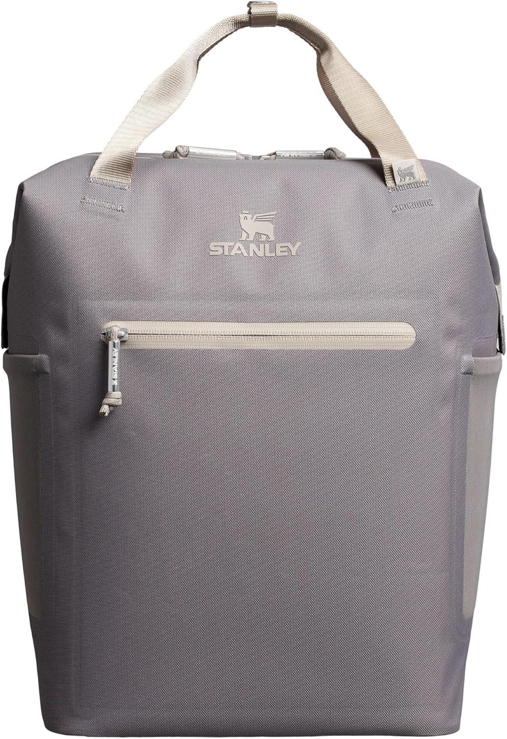 imageStanley All Day Madeleine Backpack Soft Cooler 20 Can Cooler with Handle and Shoulder Straps Insulated Travel Bag with Zipper BPAFreeStone